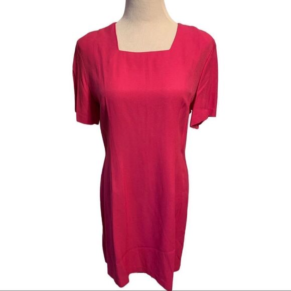 Betsy’s Things Pink Shift Dress Sz 12 - Picture 1 of 4